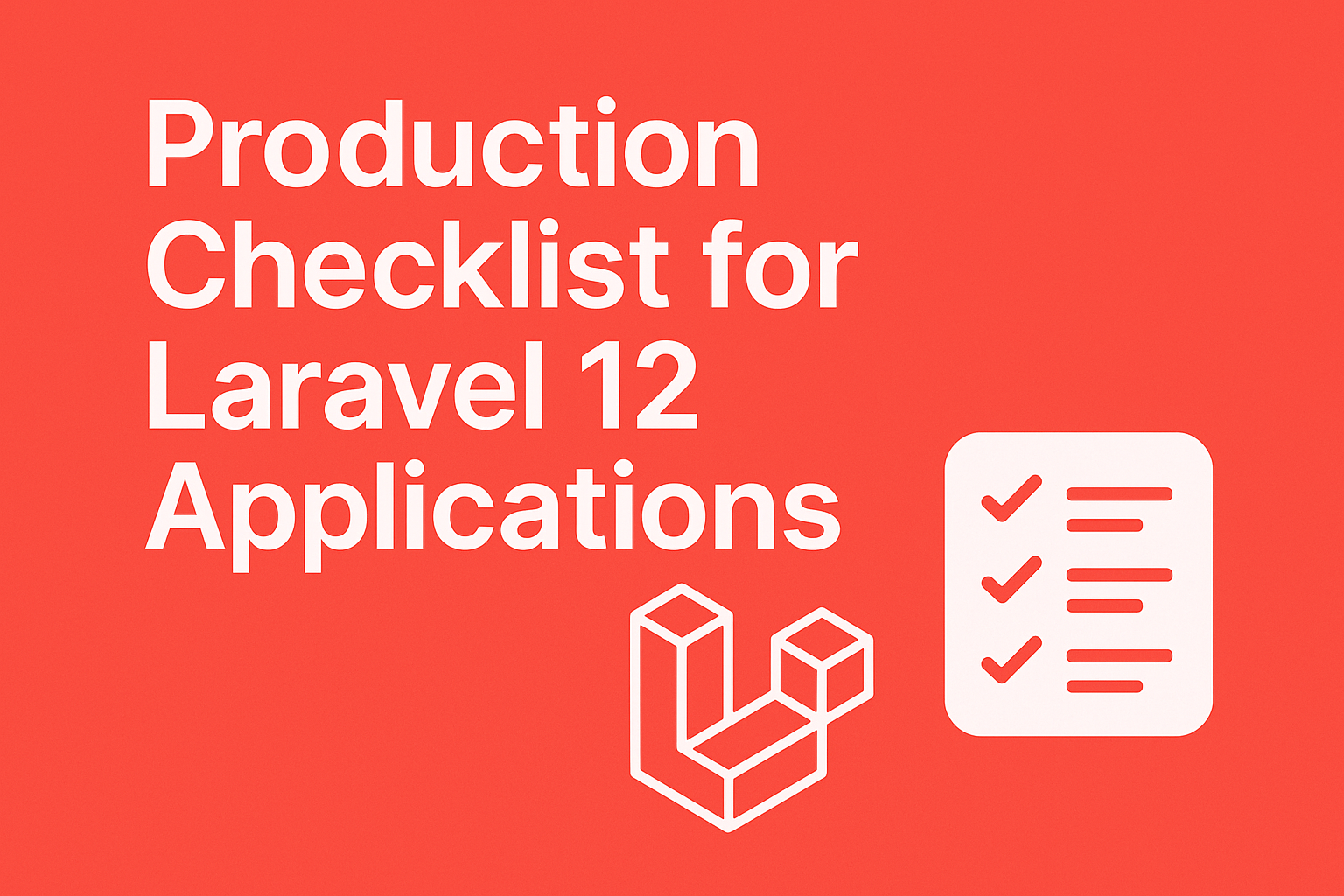 laravel security checklist image